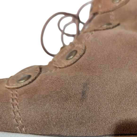 Sorel Explorer Joan Ash Brown Leather & Suede Ankle Boots Size 7 Winter Snow - Picture 7 of 8